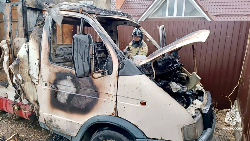 Грузовая «Газель» загорелась в Ставрополе