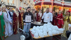 На Фестивале хлеба в Кисловодске раздали более 5 тыс. порций каши