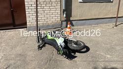 Несовершеннолетний мотоциклист-бесправник разбился на Ставрополье