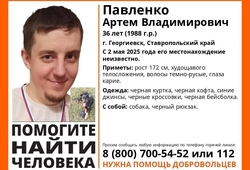 В Ставропольском крае разыскивают пропавшего 36-летнего мужчину с собакой