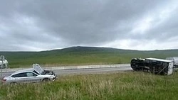 Женщина на BMW догнала и сбила «Газель» под Ставрополем