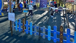 «Космическую» детскую площадку благоустроили в селе Левокумского округа