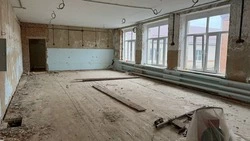 В посёлке Туркменского округа капитально ремонтируют школу №7
