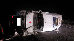 Машина скорой помощи попала в аварию в округе Ставрополья