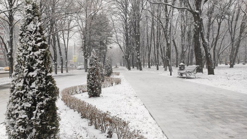 Снег и пасмурная погода ждёт ставропольцев в начале рабочей недели