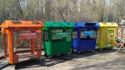 Разноцветные баки для раздельного мусора устанавливают на Ставрополье