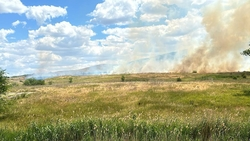 Возгорание сухой травы произошло в Невинномысске 