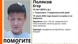 На Ставрополье ищут 12-летнего подростка в серых бриджах