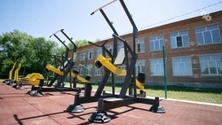  Новую спортивную площадку начали строить в селе Донском