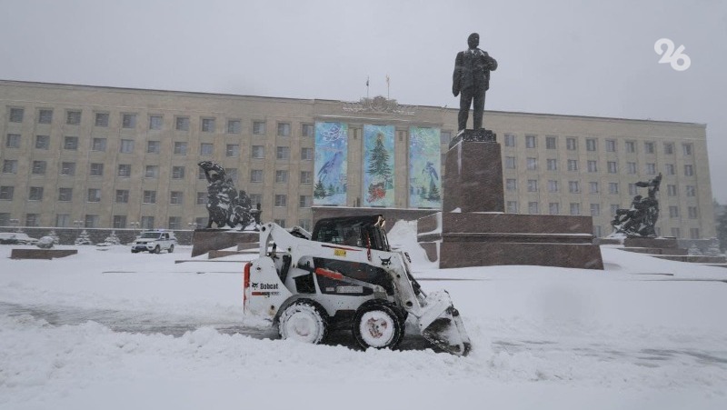 Власти опровергли сообщения о массово заваленных снегом тротуарах в Ленинском районе Ставрополя