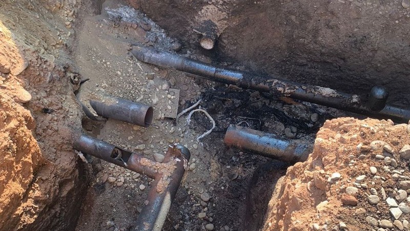 Газопровод загорелся при ремонте в Ессентуках