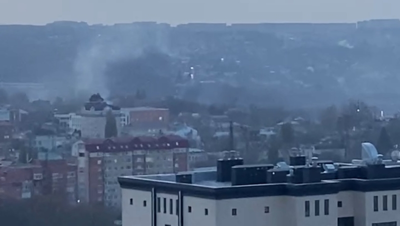 Густой дым окутал часть Ставрополя