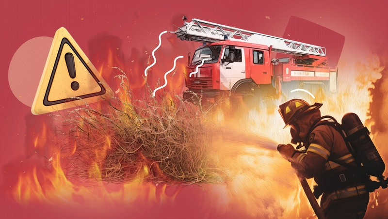 Ветер раздувает: Ставрополье захлестнула волна ландшафтных пожаров