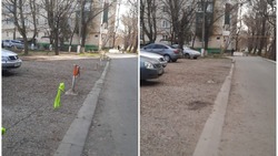 На Ставрополье убрали незаконное ограждение на парковке после жалобы жильца 