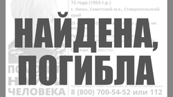 Пропавшую пенсионерку из села Нины ищут на Ставрополье 