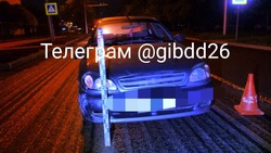 Пьяный водитель сбил дорожного рабочего в Ставрополе