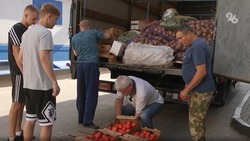 Партию гумпомощи от Ставрополья для российских военных доставили в белгородский распределительный центр