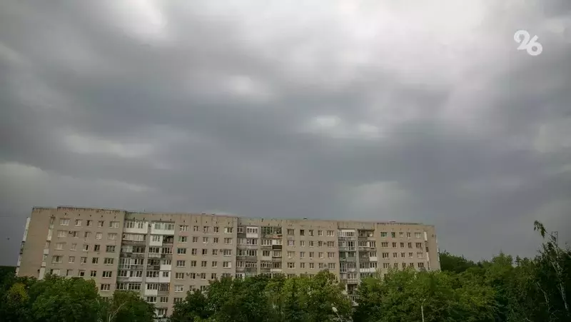 24 мая на Ставрополье ожидается дождь с грозой