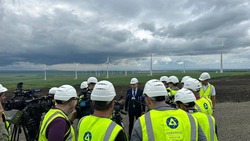 Новую ветроэлектростанцию открыли в Кочубеевском округе