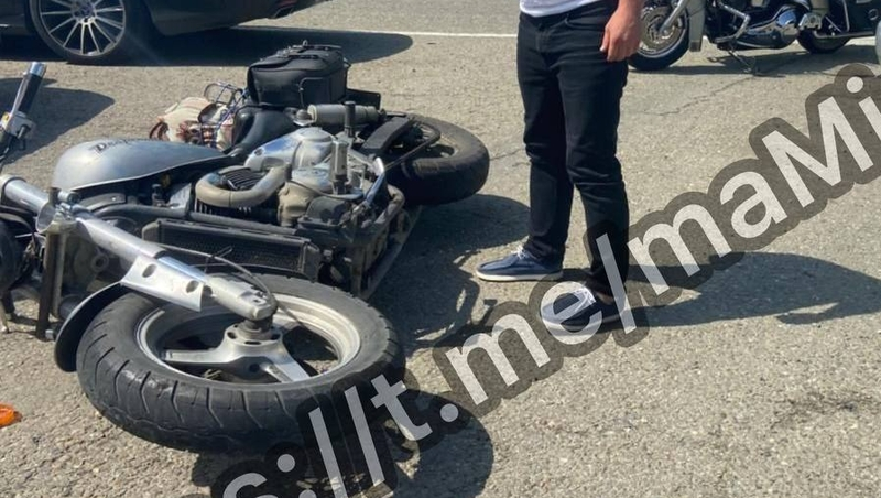 Пассажирка мотоцикла пострадала в ДТП с автомобилем в Невинномысске