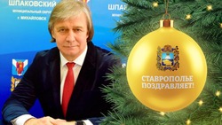 Глава Шпаковского округа Ставрополья поздравил земляков с наступающим Новым годом