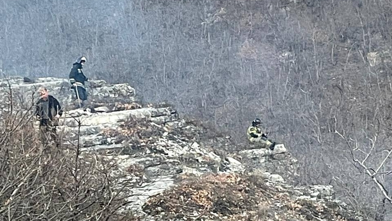 На склонах Машука неизвестные четыре раза за день поджигали траву