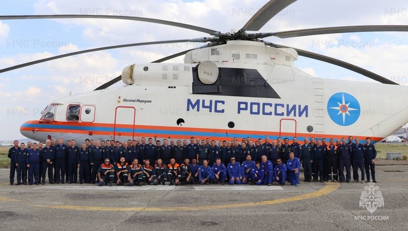 Более 100 авиационных спасателей МЧС потренировались в Минводах