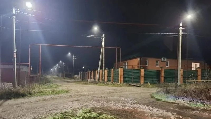 Более 3 км новых линий освещения запустили в микрорайоне Ставрополя