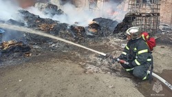 Пожар на складе вторсырья в Георгиевске потушили