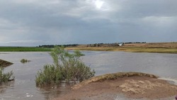 Уровень воды в одной из рек Туркменского округа начал опускаться