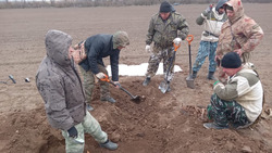 Ставропольские поисковики обнаружили останки шести красноармейцев