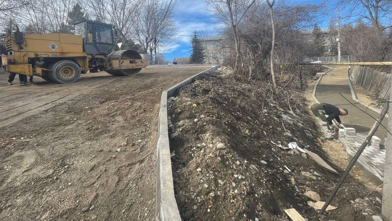 Ремонт дорог продолжили в Кисловодске с наступлением хорошей погоды 