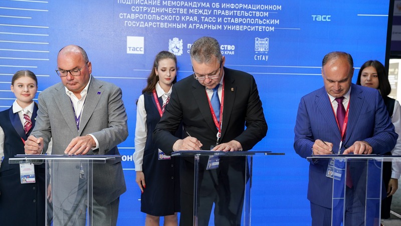 «Победа26» станет оператором инфоцентра ТАСС на Ставрополье — губернатор Владимиров подписал соответствующее соглашение