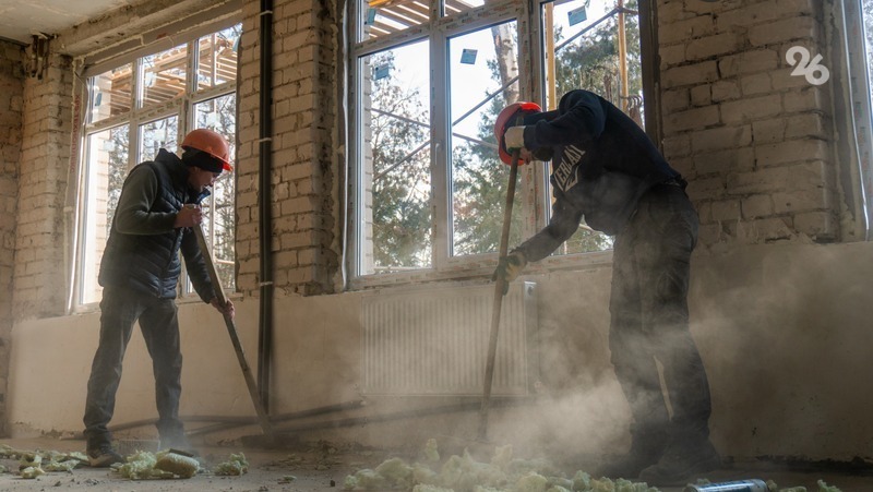 В семи школах Ставрополья ремонтные работы прошли экватор и завершатся к 1 сентября 2023 