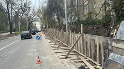 Ремонт подпорной стены на улице Л. Толстого стартовал в Ставрополе