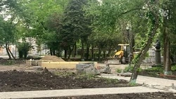 Работы в сквере на проспекте Карла Маркса в Ставрополе завершатся к августу