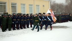 Знамя Минобороны РФ вручили кадетам Аксайского казачьего корпуса в Ставрополе