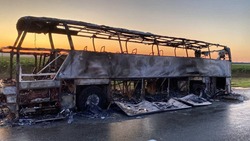 Едущий со Ставрополья в Крым автобус загорелся в Краснодарском крае