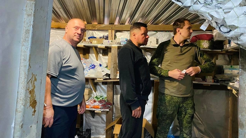 Глава Советского округа ознакомился с бытом бойцов в зоне СВО