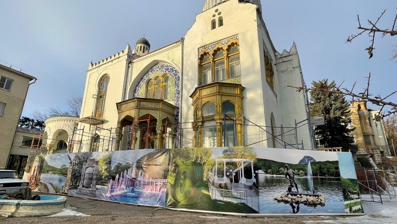 Реставрацию дворца эмира Бухарского завершат в Железноводске до конца 2024 года