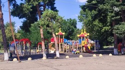 Уборку детских площадок провели в Кисловодске по просьбам жителей