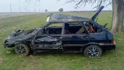 Водитель гнал по трассе на Ставрополье и перевернулся с двухлетним ребёнком