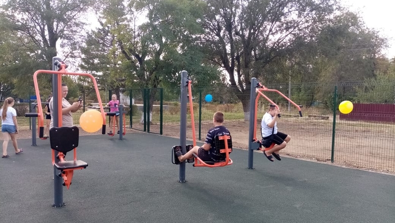 Новую спортплощадку открыли в Ипатовском округе по губернаторской программе