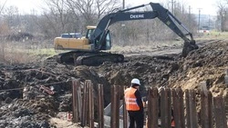 На новом мосту в Пятигорске бетонируют ростверк