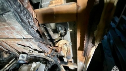 Пожар в рыночной подсобке потушили спасатели МЧС под Пятигорском