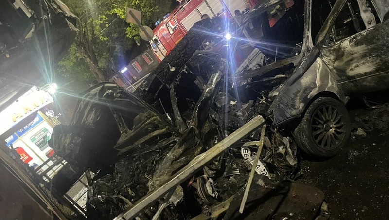 Столкновение машин в Ессентуках спровоцировало пожар в здании медцентра