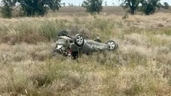 Ремень спас 8-летнюю девочку при опрокидывании Kia на Ставрополье
