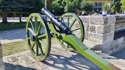 Лафет декоративной пушки вернули на Крепостную гору Ставрополя после реставрации