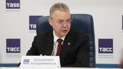 Губернатор Ставрополья проводит пресс-конференцию в Москве 3 декабря