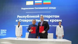 Главы Ставрополья и Татарстана договорились о сотрудничестве регионов